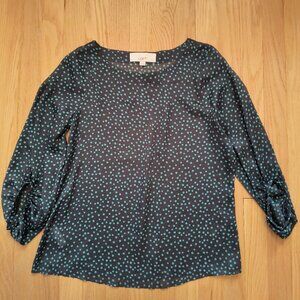 Loft sheer 3/4 sleeve blouse